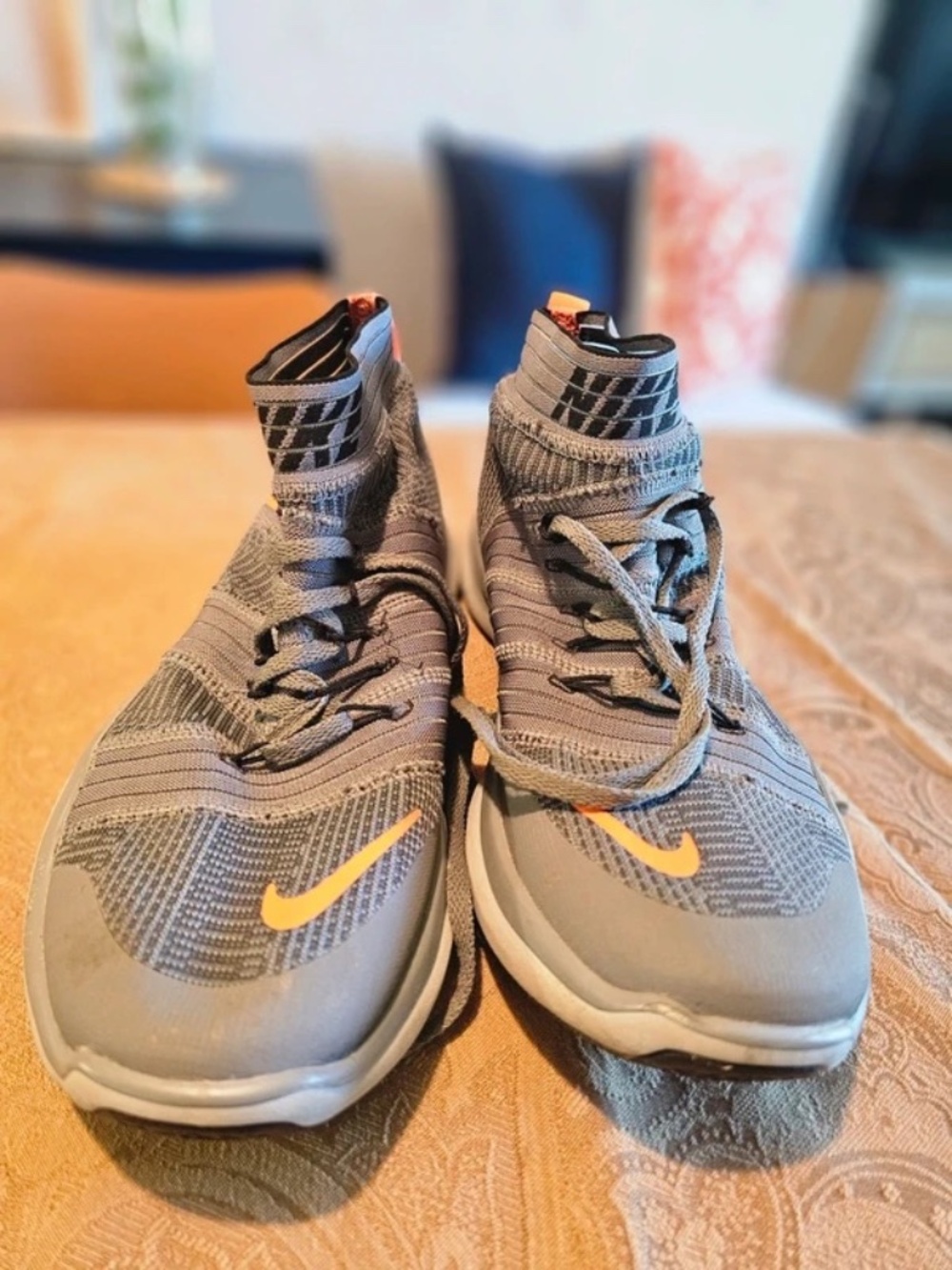 2016 Nike Free Train Virtue Cool Grey/Wolf Grey/Dark Grey/Orange Shoes
